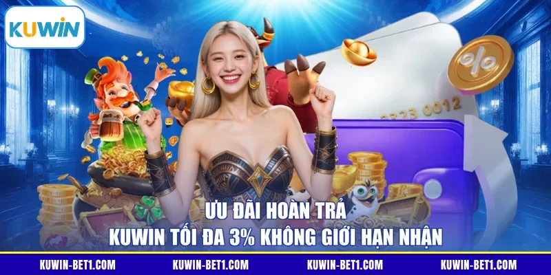 Ưu Đãi Hoàn Trả KUWIN Tối Đa 3% Không Giới Hạn Nhận